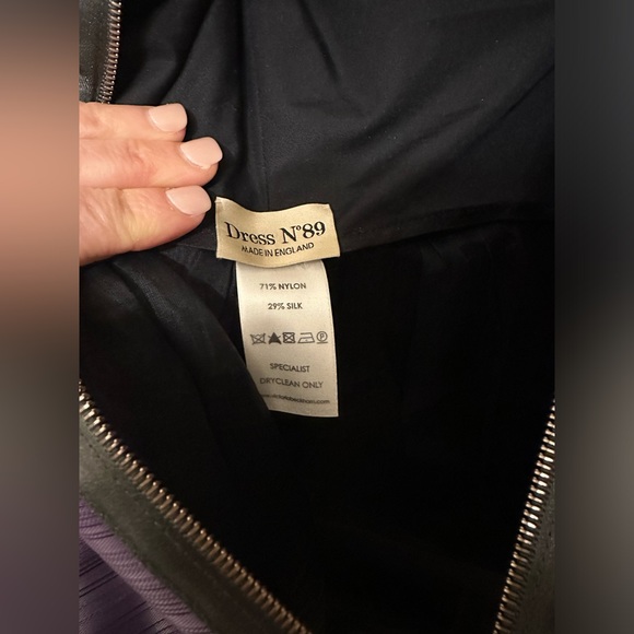 Victoria Beckham elegant purple cocktail dress Size 6 fits like a Size 4 - Picture 10 of 16